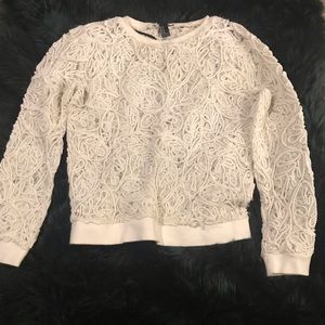 Lace sweatshirt
